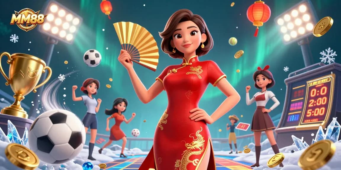 Win big with MM88's vibrant casino scene showcasing sports betting excitement and flair.