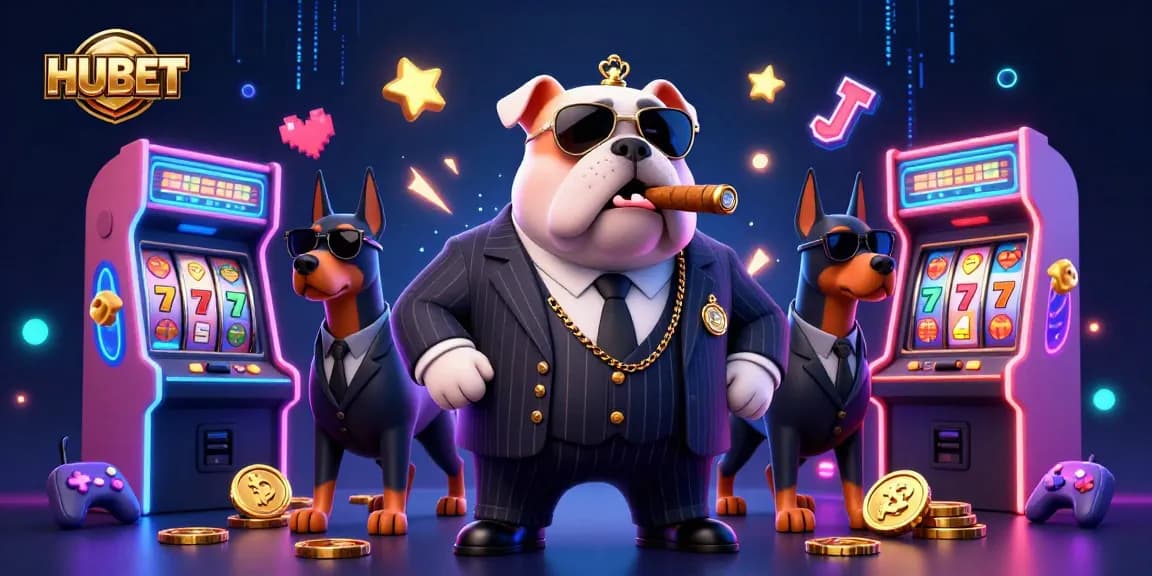 Experience exciting gameplay with HUBET, where vibrant characters and casino slot elements collide.