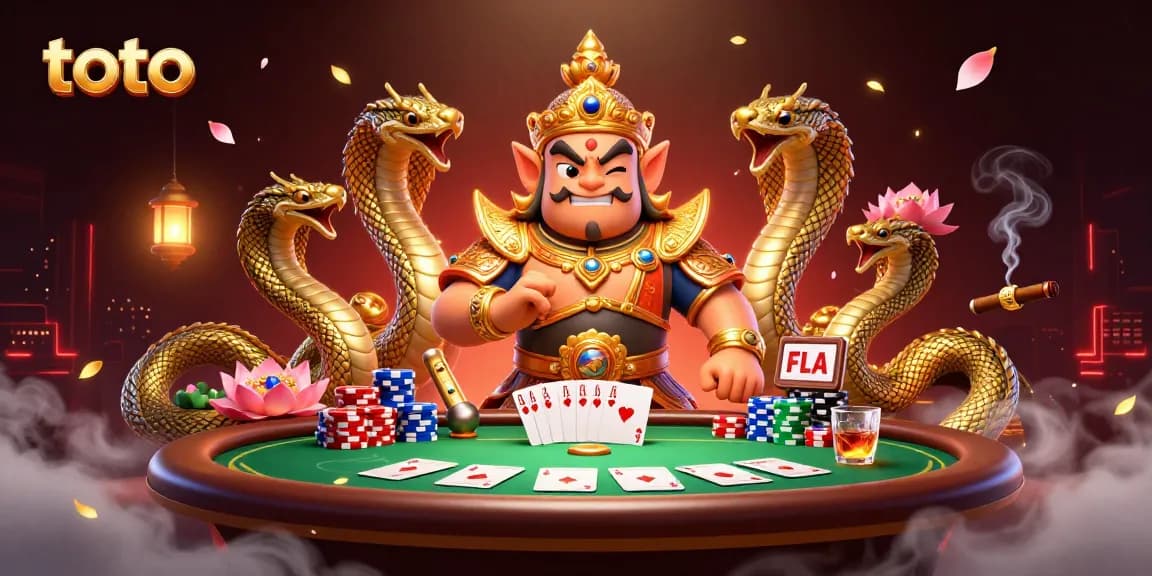 Gambarlah pengalaman kasino toto yang menegangkan dengan banyak chip, kartu, dan elemen permainan lainnya.