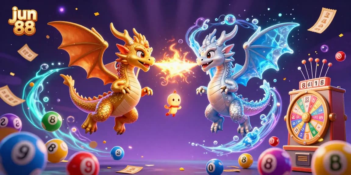 Experience dynamic gaming action with jun 88 featuring twin dragons and exciting lottery elements.