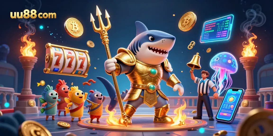 Experience the thrilling gaming adventure at uu88 com with our vibrant underwater casino scene.