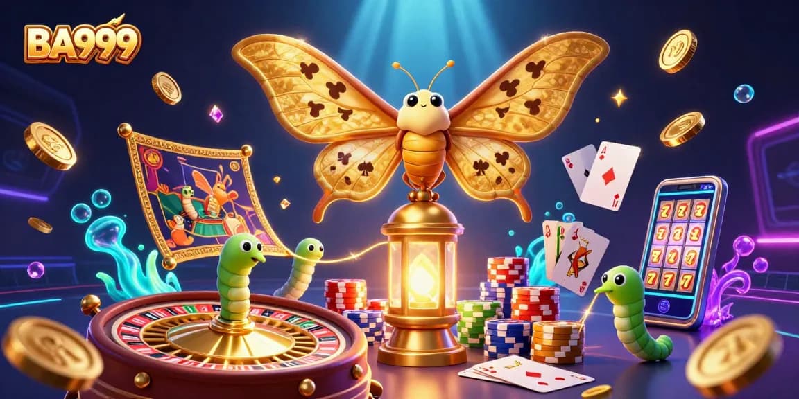 BA999 offers an engaging online gaming experience with vibrant 3D casino scenes and golden themes.