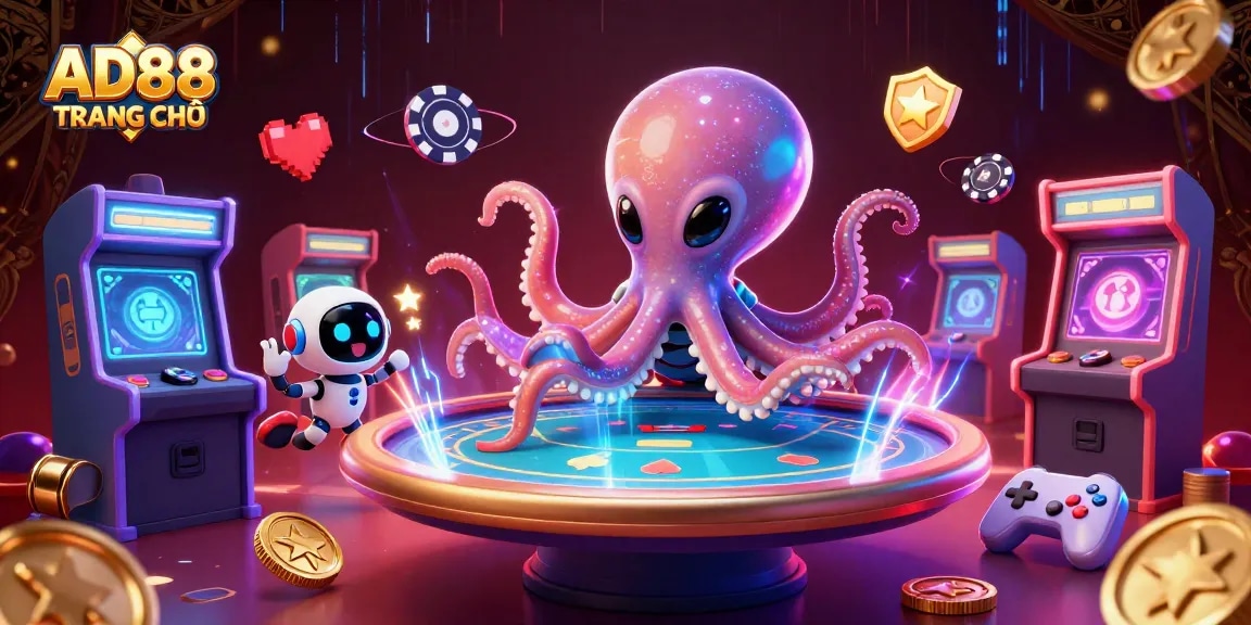 Engage at AD88 TRANG CHỦ with a dynamic alien poker experience featuring animated elements.