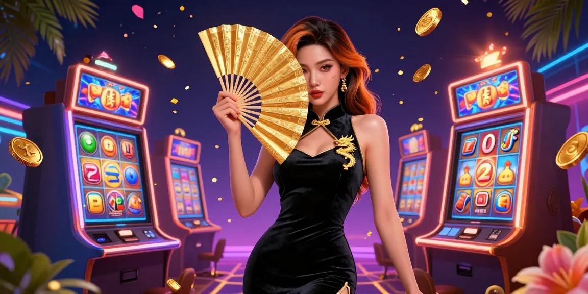 Experience thrilling jackpots at hitclub with vibrant slot machines and golden coins flying in celebration.