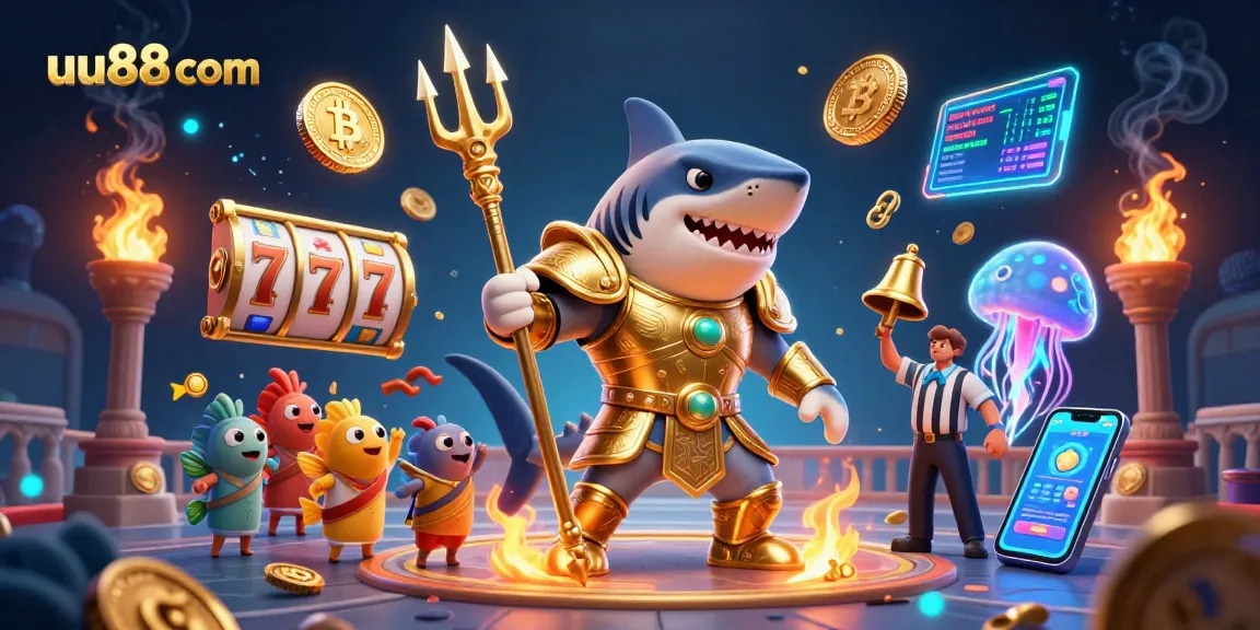 Experience the thrilling gaming adventure at uu88 com with our vibrant underwater casino scene.