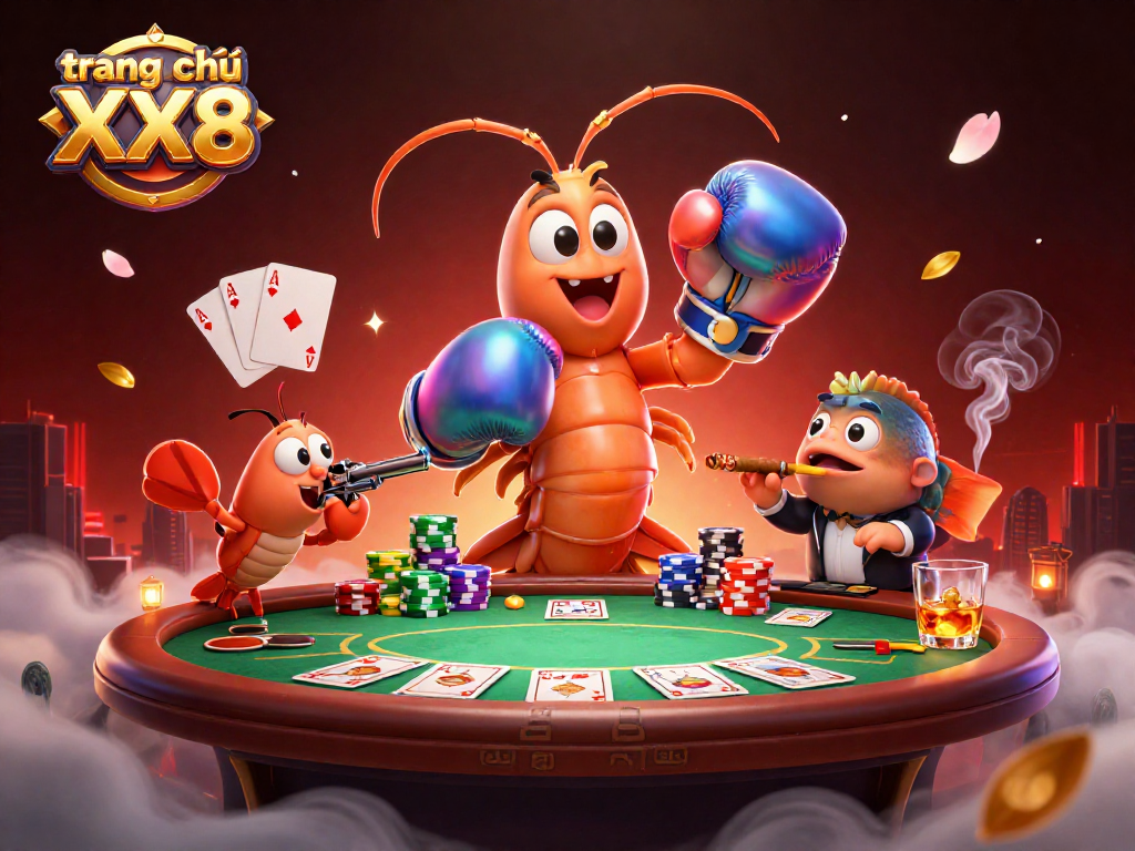 Engaging scene depicting trang chủ XX8 with vibrant characters and poker elements showcasing thrilling casino action.