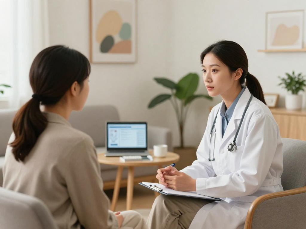 Psychiatric assessment in a modern clinic with compassionate care for mental health.