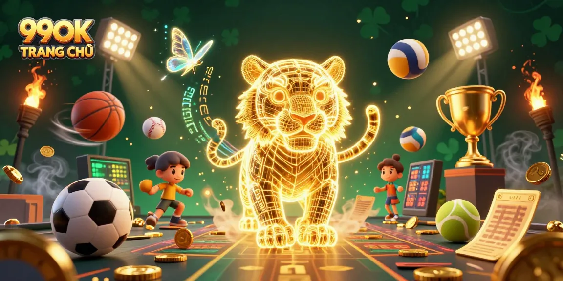 Experience thrilling wins at 99OK TRANG CHỦ with a vibrant casino scene packed with sports betting energy.