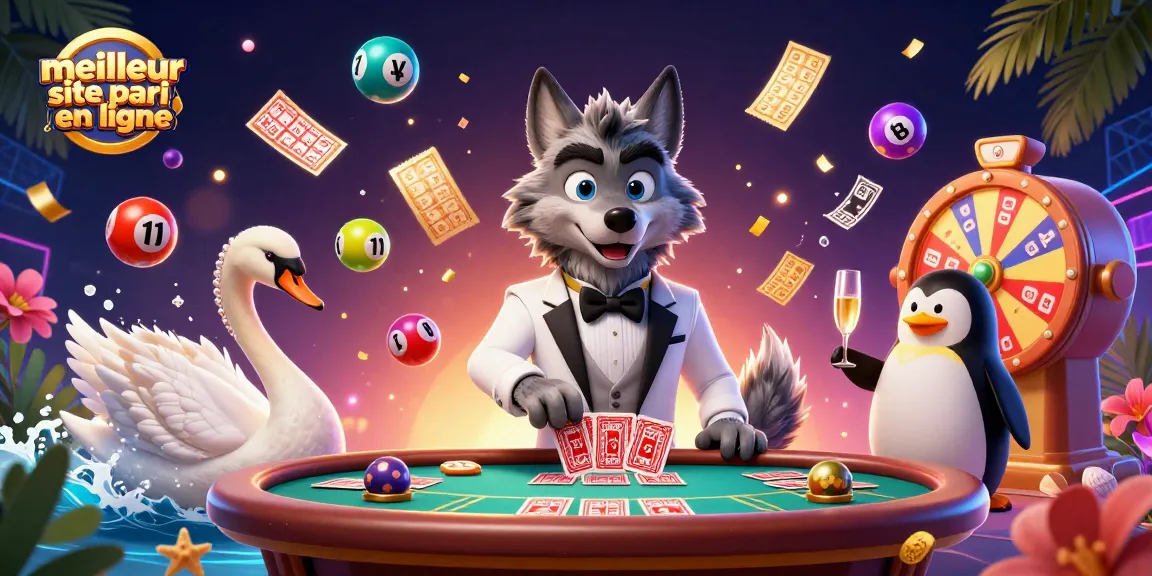 Jouez sur le meilleur site de paris en ligne avec un décor de casino vibrant et animé.