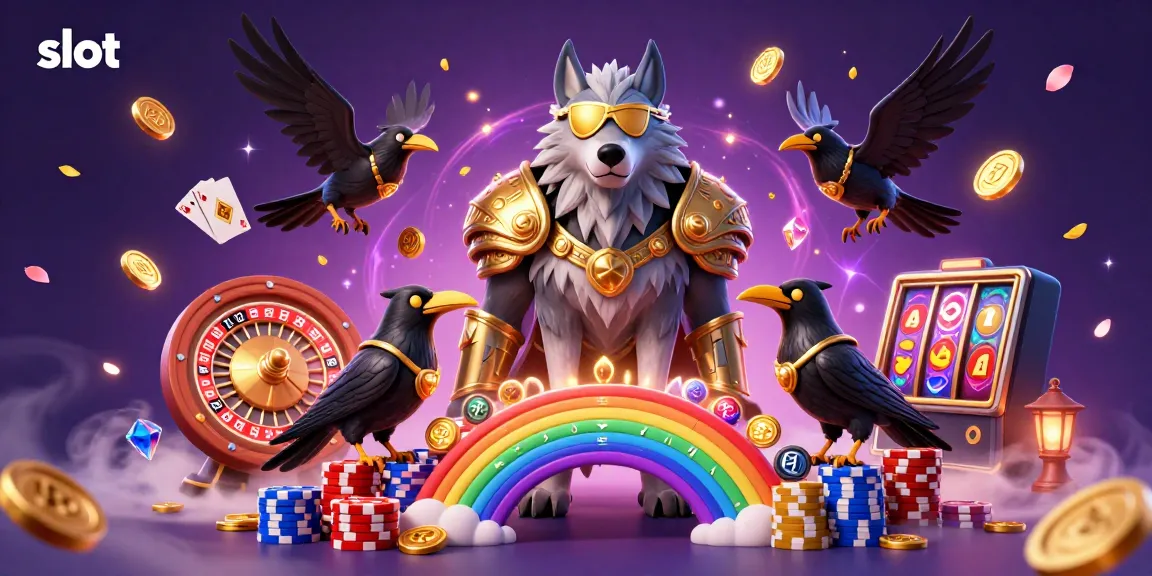 Engage in thrilling slot gameplay with Odin and ravens surrounded by shimmering coins and vibrant casino elements.