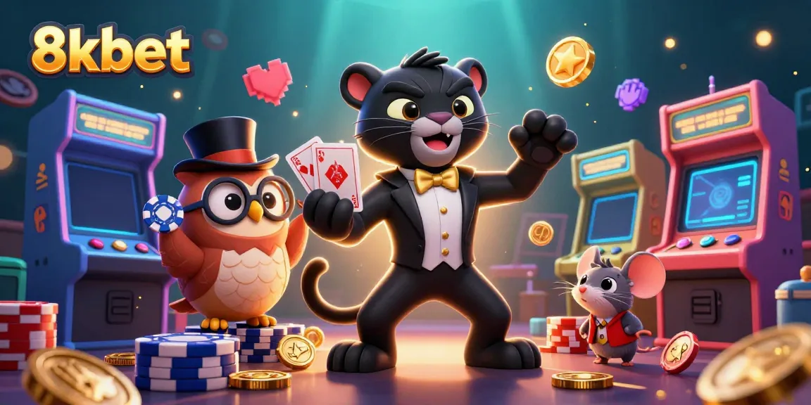 Engage with 8xbet’s lively casino atmosphere featuring dynamic characters and vibrant gaming elements.