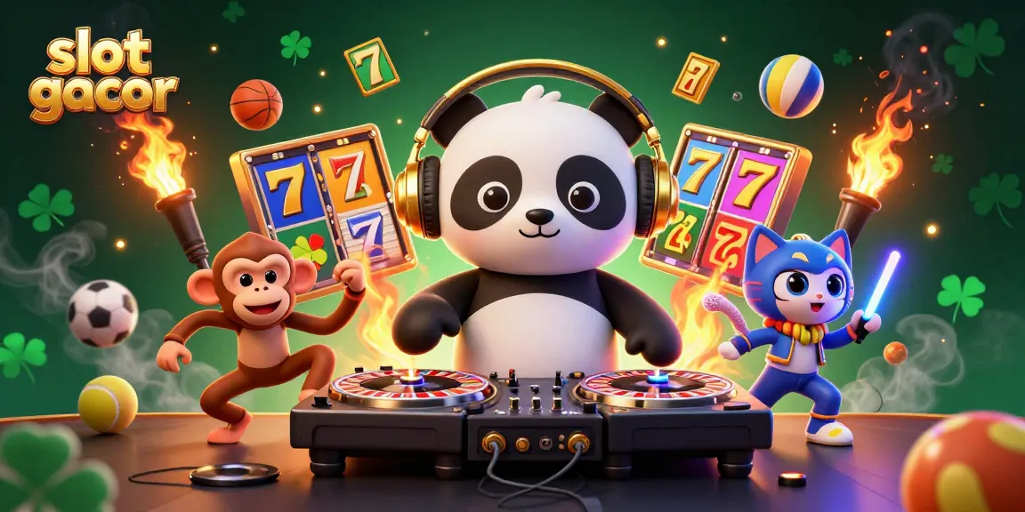 Spin to win big with slot gacor at our vibrant casino scene featuring engaging characters and dynamic game elements.