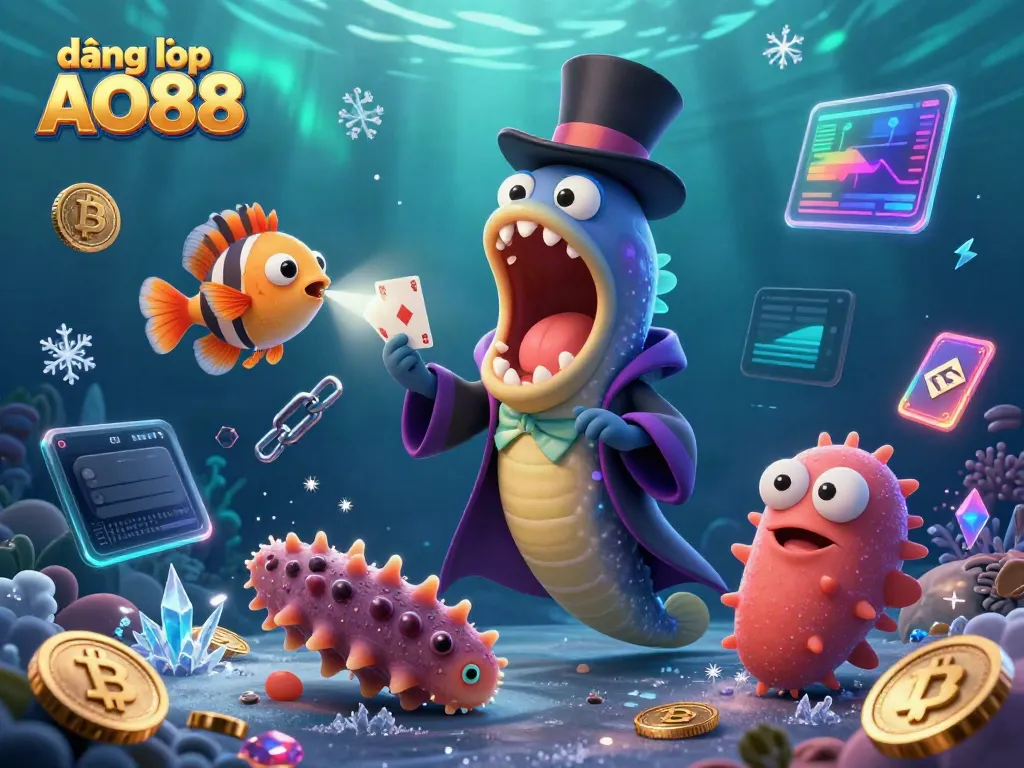 Experience thrilling gameplay in a vibrant underwater scene, đăng nhập AO88 for exciting rewards and opportunities.