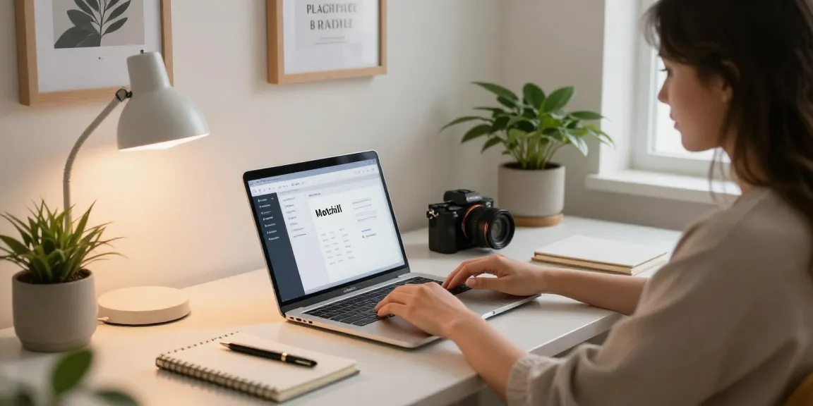 Motchill software displayed in a cozy home office setting, showcasing a productive workspace.