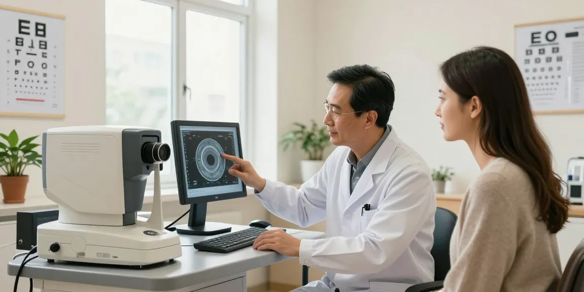 Patient consultation at SNU Eye Clinic highlighting personalized care in eye health with expert doctor.